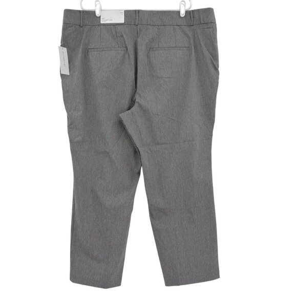 Liz Claiborne Women's Amy Pull-on Straight Mid-Rise Charcoal Pants 24W Short NWT - Picture 2 of 11